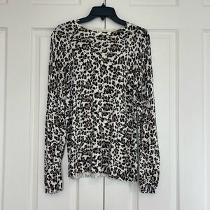 Long sleeve cheetah top by Talbots